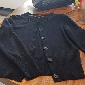 Banana Republic Black Italian Merino Knit